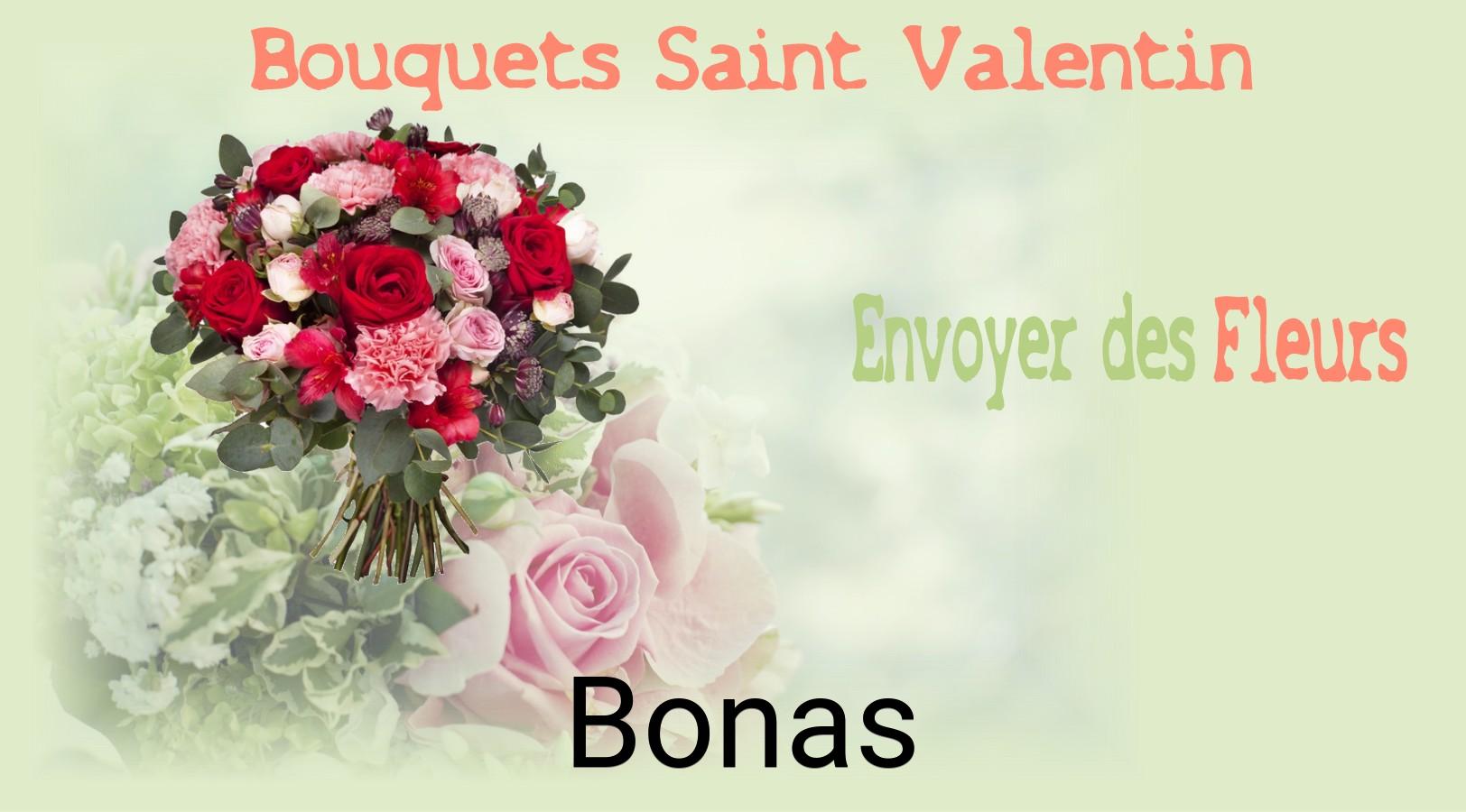 Roses de Saint-Valentin livrées à Bonas